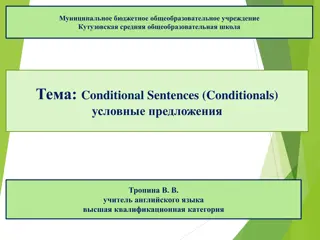 Conditional Sentences: Types and Examples