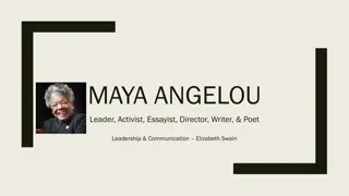 Maya Angelou: A Remarkable Life of Leadership and Activism