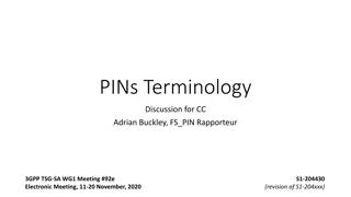 Personal IoT Network (PIN) Terminology Discussion