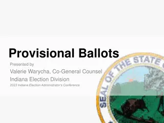 Provisional Ballots in Indiana Elections