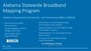 Alabama Statewide Broadband Mapping Program Overview