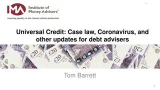 Updates on Universal Credit: Case Law, Coronavirus, and More