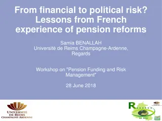 French Experience of Pension Reforms: Lessons on Financial and Political Risks