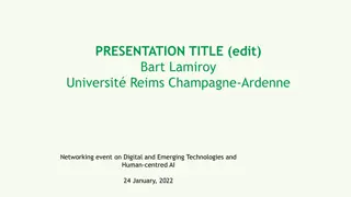 Networking Event on Human-Centred AI by Bart Lamiroy at Université Reims Champagne-Ardenne