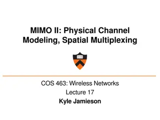 MIMO and Spatial Multiplexing in Wireless Networks