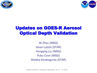 Updates on GOES-R Aerosol Optical Depth Validation Activities