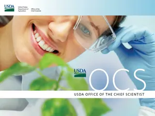 USDA Office of the Chief Scientist Overview