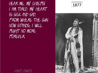 Chief Joseph's Powerful Speech and Legacy