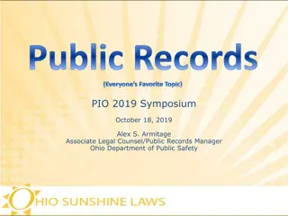 Public Records Regulation and Challenges in Ohio