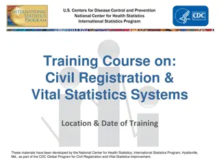 Training Course on Civil Registration and Vital Statistics Systems