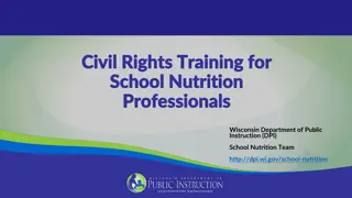 Civil Rights Training for School Nutrition Professionals in Wisconsin