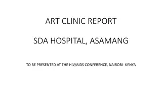 HIV/AIDS Clinic Report at SDA Hospital, Asamang - Presented at Conference