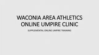 Online Umpire Clinic for Waconia Area Athletics