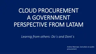 Best Practices for Government Cloud Procurement in LATAM