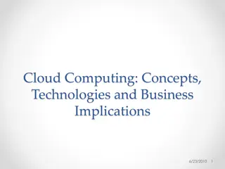 Overview of Cloud Computing Technologies and Business Implications