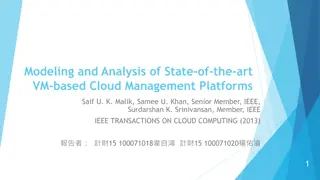 State-of-the-art Analysis of VM-based Cloud Management Platforms