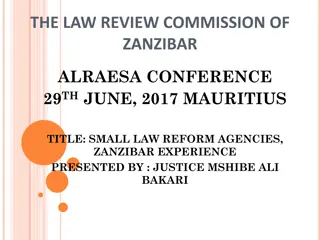 Law Reform Commission of Zanzibar: Revitalizing Legal Governance