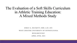 Evaluation of Soft Skills Curriculum in Athletic Training Education