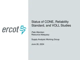 Latest Updates on CONE, Reliability Standard, and VOLL Studies - June 26, 2024