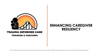 Enhancing Caregiver Resiliency - Training Module Overview