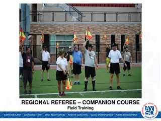 Soccer Referee Training Field Exercises