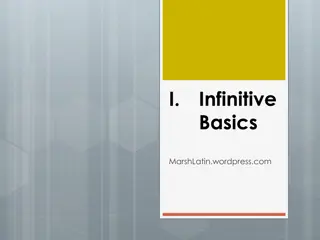 Latin Infinitives: A Beginner's Guide