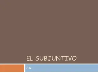 Subjunctive Mood in Spanish Verbs