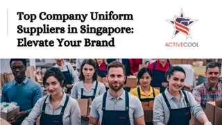 Top Company Uniform Suppliers in Singapore Elevate Your Brand