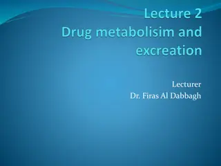 Drug Metabolism and Excretion in the Human Body