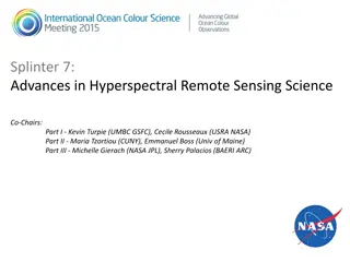 Exploring Advances in Hyperspectral Remote Sensing Science for Aquatic Environments