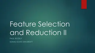 Feature Selection and Reduction Techniques Using PCA