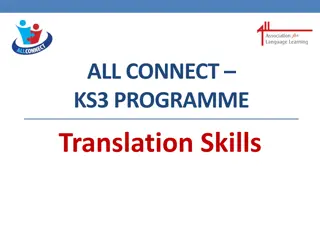 Enhancing Translation Skills in Key Stage 3 Language Learning