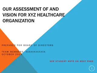 Assessment and Vision for XYZ Healthcare Organization