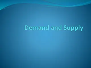 Demand and Supply in Economics