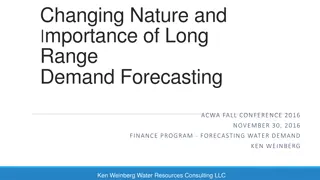 Evolution of Long-Range Water Demand Forecasting in Urban Areas