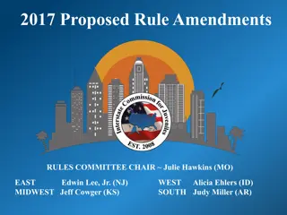 2017 Proposed Rule Amendments Overview