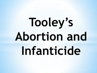 Exploring Tooley's Argument on Abortion and Infanticide