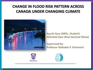 Analyzing Flood Risk Pattern Changes in Canada Under Climate Shift