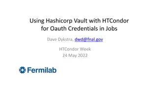 Integrating Hashicorp Vault with HTCondor for Secure Oauth Credential Management