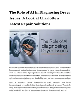 The Role of AI in Diagnosing Dryer Issues_ A Look at Charlotte’s Latest Repair Solutions