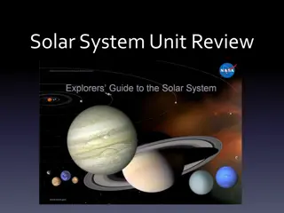 Explore the Solar System: Unit Review Questions