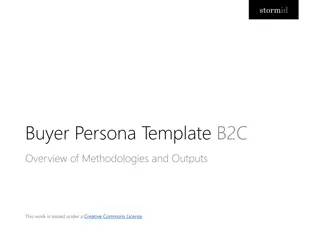 Buyer Persona Template for B2C Audience Insights