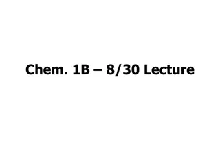 Welcome to Chemistry 1B Lecture: Introduction and Course Overview