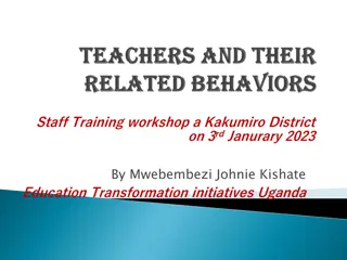 Insights from Staff Training Workshop in Kakumiro District