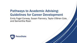 Career Development Guidelines for Academic Advising