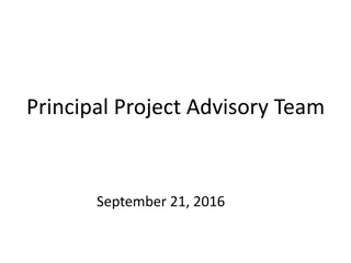 Principal Project Advisory Team Meeting - September 21, 2016