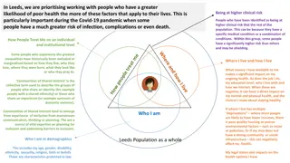 Understanding Health Inequalities and Communities of Shared Interest in Leeds