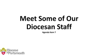 Meet Some of Our Diocesan Staff - Staff Profiles and Roles