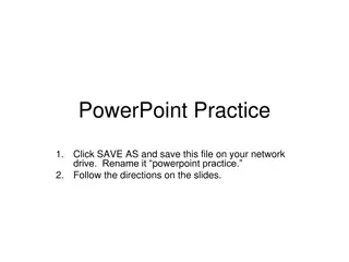 PowerPoint Training: Basic Skills Practice