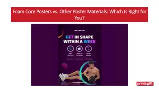 Foam Core Posters vs Other Poster Materials  Which Is Right for You